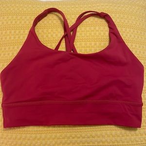 Lululemon Magenta Longline Energy Bra, size 12